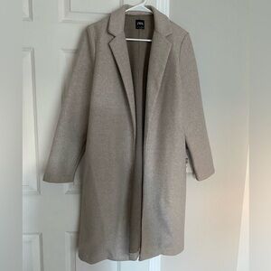 Heathered Oatmeal Zara Coat • Size L